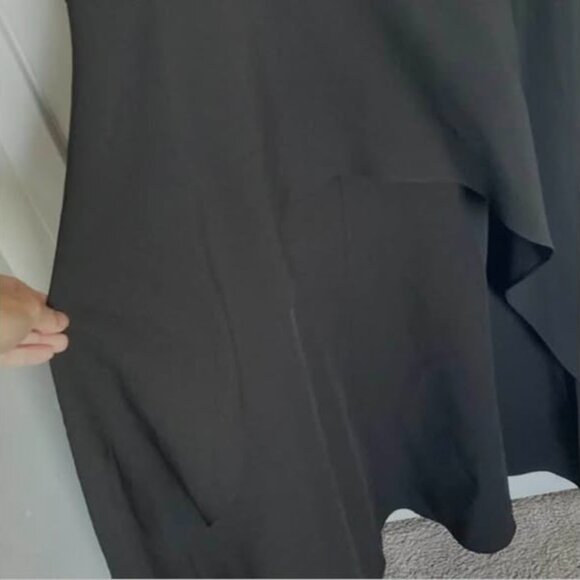 New* BCBGMaxAzria Plunging Hi Low Gown Dress Black Color Size 8 $348.00 - Picture 7 of 9